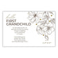 First Grandchild Gift For New Grandparents - Poetry Frame (White)