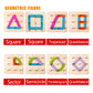 kizh Wooden Letter and Number Construction Activity Set Educational Preschool Toys Shape Color Recognition Pegboard Sorter Set B