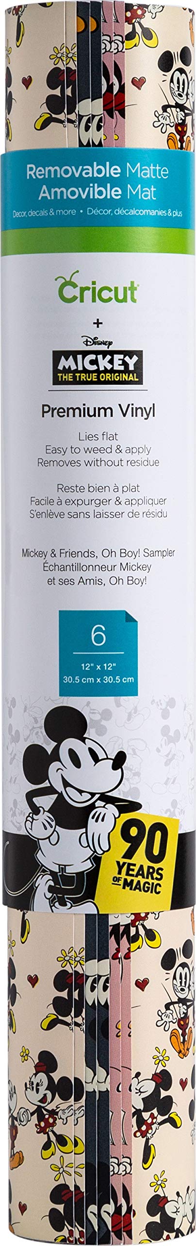 Cricut Premium Vinyl Patterned Sampler, Mickey And Friends, Oh Boy