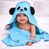 MummaS Touch Puresoft Bamboo Panda Theme Baby Hooded Towel  Aqua  Pack Of 1 | Ultra Soft & Absorbent | Gentle Bamboo Fiber | 