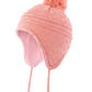 Connectyle Toddler Infant Baby Knit Beanies Cap Earflap Knit Kids Hat Fleece Warm Winter Hat S Pink