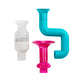 Boon Tubes Toddler Bath Toys - Bathtub Building Toys with Suction Cups - Toddler Sensory Toys and Bathtub Essentials - Blue - 3