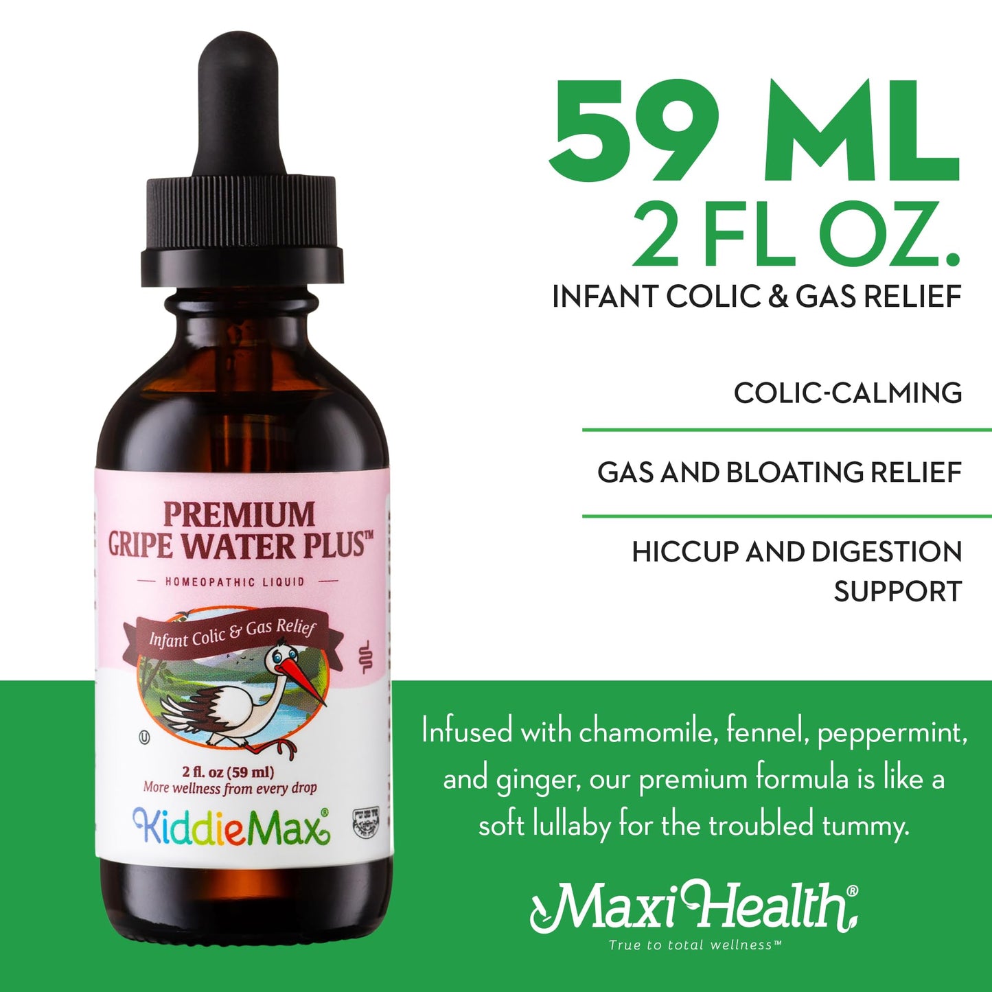 Homeopathic Gripe Water For Infants - Newborn Baby Gas Relief - Daytime / Nighttime Colic Relief For Newborns - Digestion Suppor