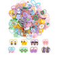 LIUCHENLIIVY 70Pcs Baby Elastic Hair Ties - Girls Elastic Hair Ties Ponytail Holders Elastic Hair Rubber Bands Hair Accessories 