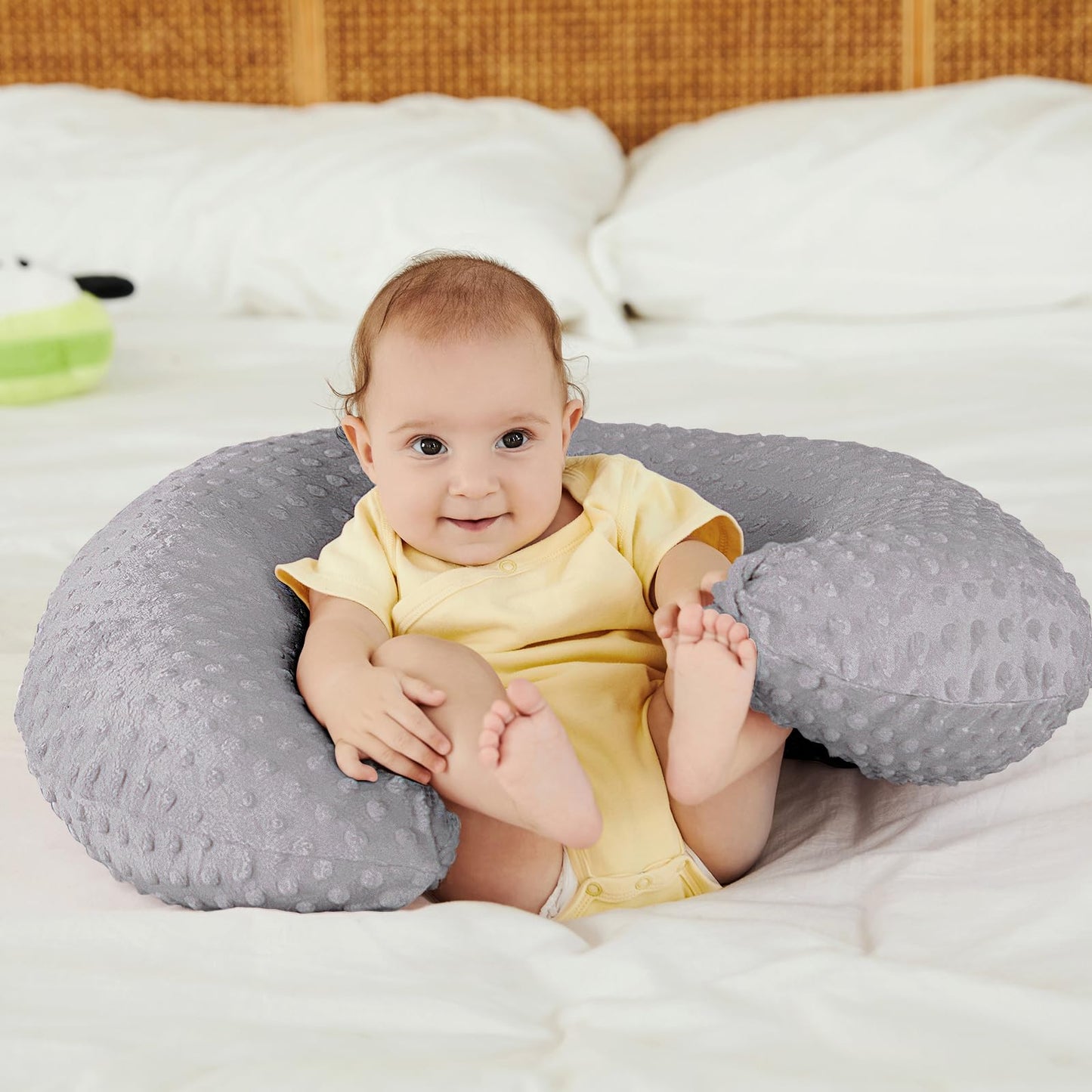 Donomilo Upgraded Plus Size Nursing Pillow And Positioner, Baby Nursing Pillow For Breastfeeding And Bottle Feeding, Breast Feed
