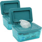 HSWT 2 Pack Baby Wipes Dispenser Wipe Holder - Larger Capacity Wet Wipe Dispenser Box Wipes Container for Bathroom Keep Wipes Mo