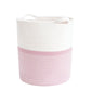 Indressme Cotton Basket 16.2 X 14.2 X 13.4 Inches Woven Hamper Pink Girl Basket For Gift Toy Blanket Corner Basket In Living Roo