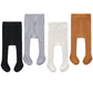 Cecorc Baby Tights - Thick Toddlers Girl Leggings- Cable Knit Cotton Stockings (2-3 Years, 4Pack (Black+White+Grey+Ginger))