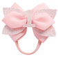 Pink Birthday Hair Bow for Baby Girls 1 2 3 4 5 6 Years Glitter Party Decoration Hair Accessories for First 1st One Birthday