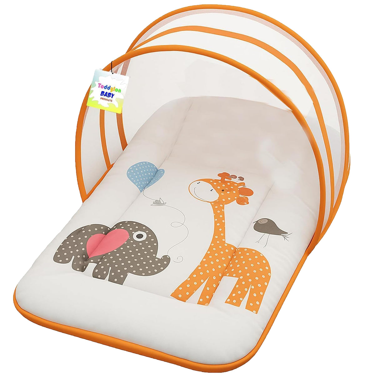 Toddylon Baby Bedding Set New Born Baby | Mattress | Mosquito Net | Insect Protector | Infants Carry Bed | Gadda Set (06 Months
