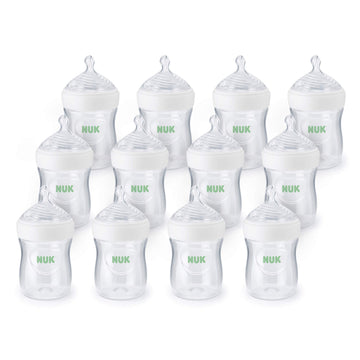 NUK Simply Natural Baby Bottle with SafeTemp, 5 oz, 12 Pack