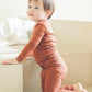 Vaenait Kids Toddler Long Sleeve Sleepwear Pajamas 2Pcs Set Modal Camel S