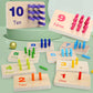 Gserin Wooden Counting Numbers Peg Board for Kids, Montessori Math Toy for Toddlers, Math Manipulatives Preschool Early Learning