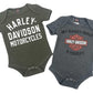 Harley-Davidson Baby Boys B&S Logo My Daddy Rides a Harley Creeper Set (9/12M)