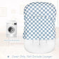 Dilimi Baby Lounger Cover For Boys And Girls, Removable Cover Ultra Soft Comfortable Lounger Slipcover, Blue Checkerboard (Loung