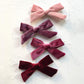 Fall Baby Girls Velvet Hair Bow Clips, 10Pcs Boutique 4' Bow Hair Alligator Clips Accessories For Toddlers, Little Girls, Schoo