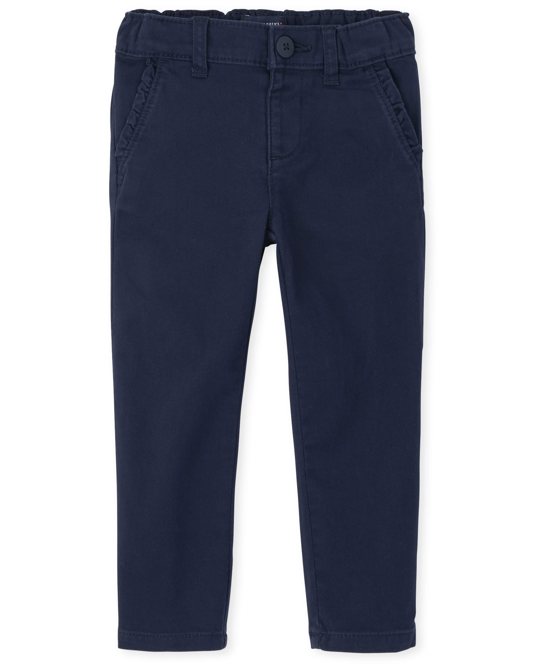 The Children'S Place Baby Girls And Toddler Girls Skinny Chino Pants, Tidal, 3T