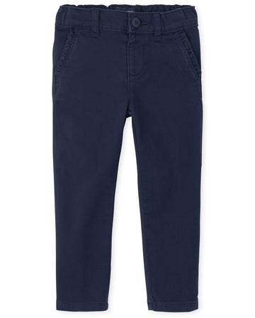 The Children'S Place Baby Girls And Toddler Girls Skinny Chino Pants, Tidal, 3T