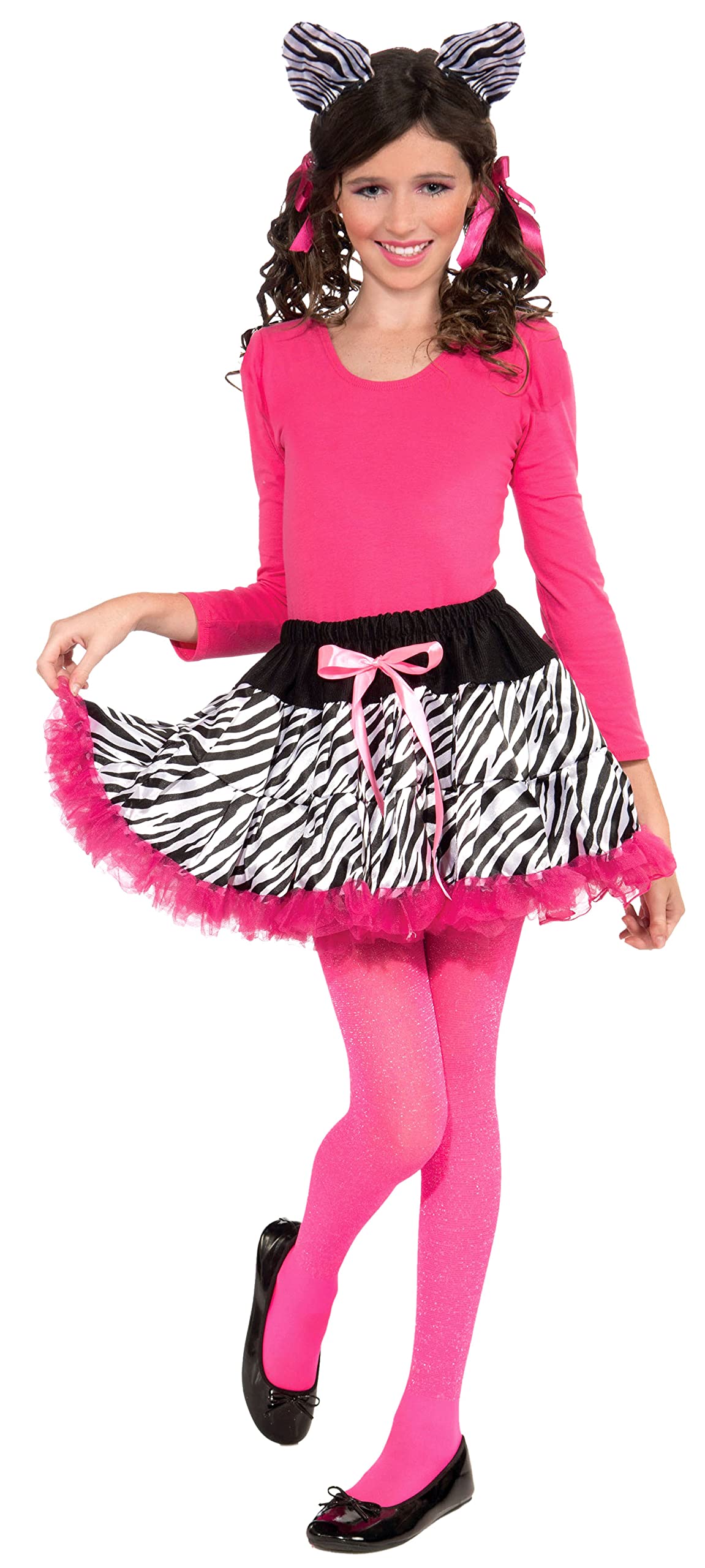 Forum Novelties Zebra Print Tutu And Headband, Child Size