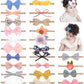 Doboi 24Pcs Baby Girls Flower And Hair Bows Headbands Soft Nylon Hairbands Elastic Hair Accessories For Newborns Infants Toddler