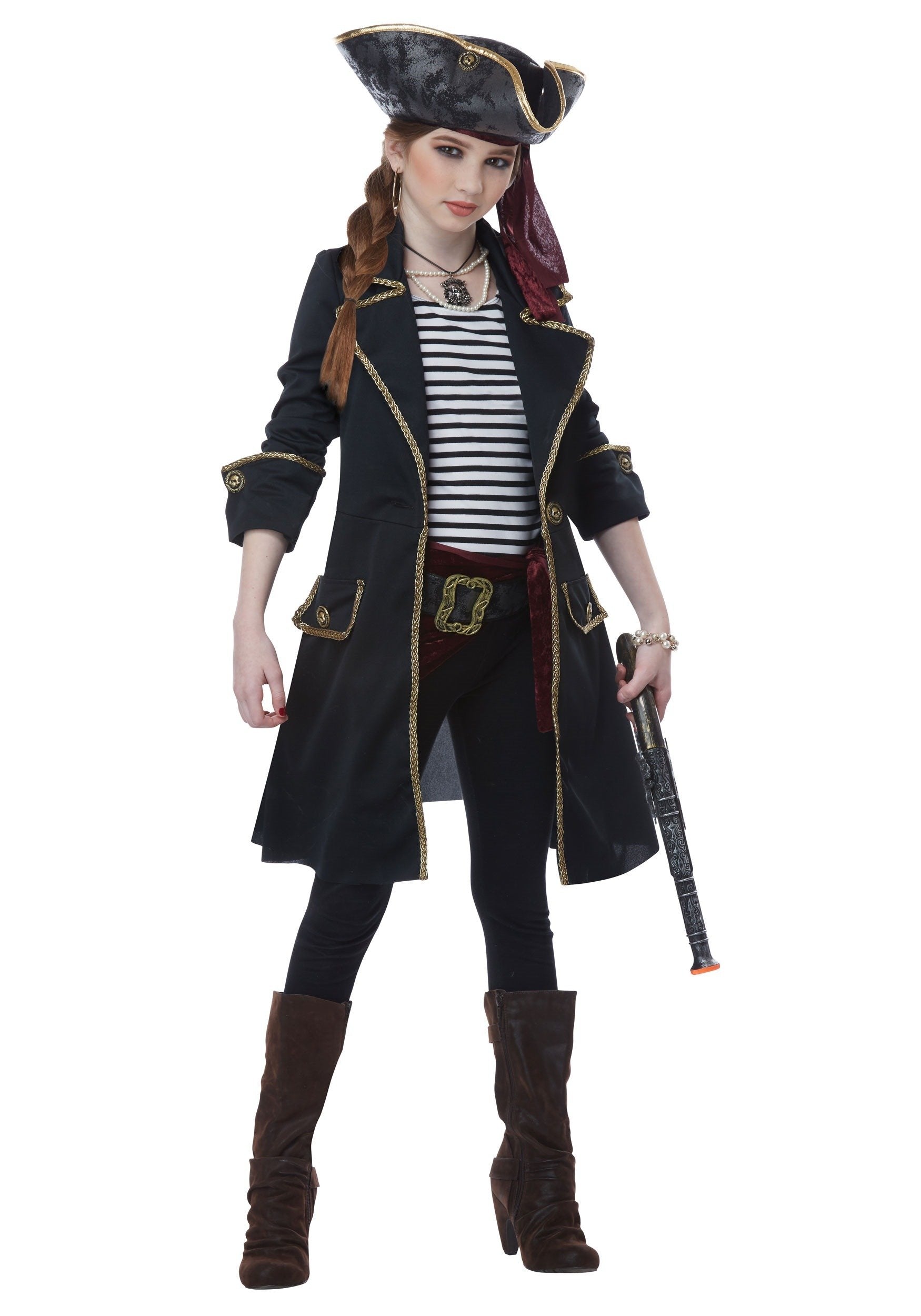 California Costumes High Seas Captain Girls Costume X-Large