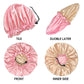 3 Pieces Kids Satin Bonnet Night Sleep Caps, Adjustable Sleeping Hat Soft Silk Flower Night Hats For Natural Hair Teens Toddler