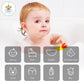 Cute Castle 12 Pack Muslin Baby Washcloths - Large 12'' By 12'' - Ultra Soft 100% Cotton - Super Absorbent Burp Cloths For Unise