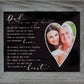 Written On My Heart Distressed Gray Memorial Photo Frame For Dad- Sympathy Gift For Loss - Made In Usa Of Dad/Dad Memorial Gift