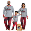Iffei Matching Family Pajamas Sets Christmas Pj 'S Sleepwear Truck Print Top And Plaid Pants With Pocket 3-6 Months
