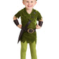 Toddler Peter Pan Costume With Hat, Shirt, Tights, Belt/Harness And Wrist Cuffs 18Mo