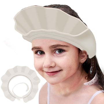 Komidk Baby Kids Shower Cap Shampoo Bath Bathing Hat Silicone Adjustable Washing Hair Shower Bathing Protection Shower Cap For T