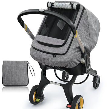 Waterproof Baby Car Seat Cover,Cold Weather Carseat Cover For Babies,Infant Car Seat Cover Canopy For Boy Girls,Windproof Car Se
