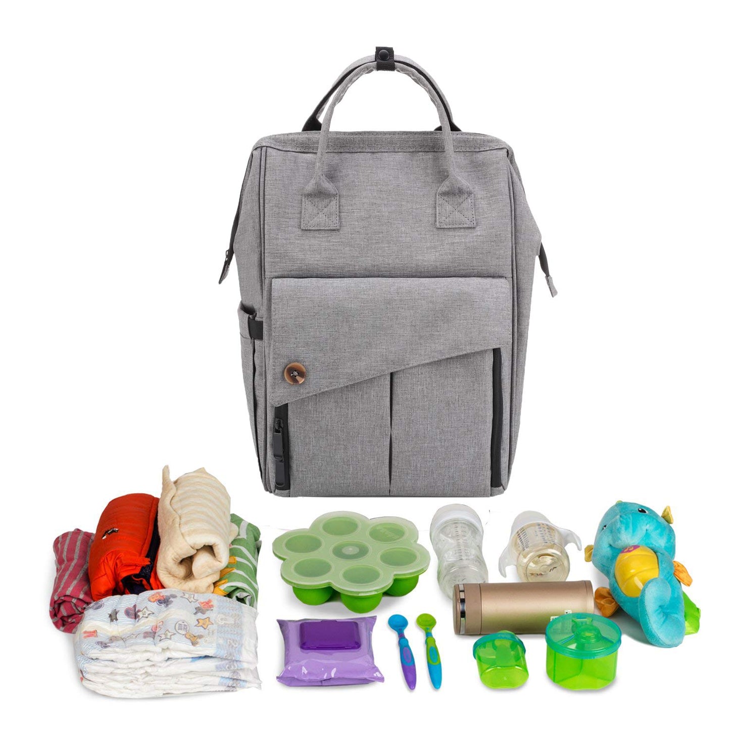 Versatile Large Diaper Bag Backpack - Stylish, Waterproof Diaper Backpack, Multi-functional Baby Diaper Bag for Mom, Panalera Pa