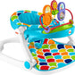 Fisher-Price Portable Baby Chair, Deluxe Sit-Me-Up Floor Seat with Removable Toys and Snack Tray, Happy Hills