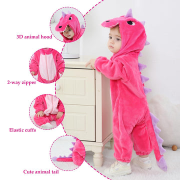 Tonwhar Baby Boy'S Girl'S Animal Bodysuit Infant And Toddler'S Romper Jumpsuit Halloween Costume Partywear(18-24 Months)