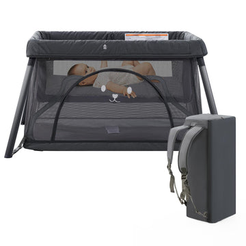 Travel Crib, Portable Crib for Baby, Pack and Play for Babies and Toddler, Lightweight Backpack Design,Foldable Travel Baby Play