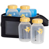 Medela Breast Milk Cooler Set with Cooler Storage Bag, Contoured Ice Pack, and Four 5-oz. Bottles for On-The-Go Transport, Made 