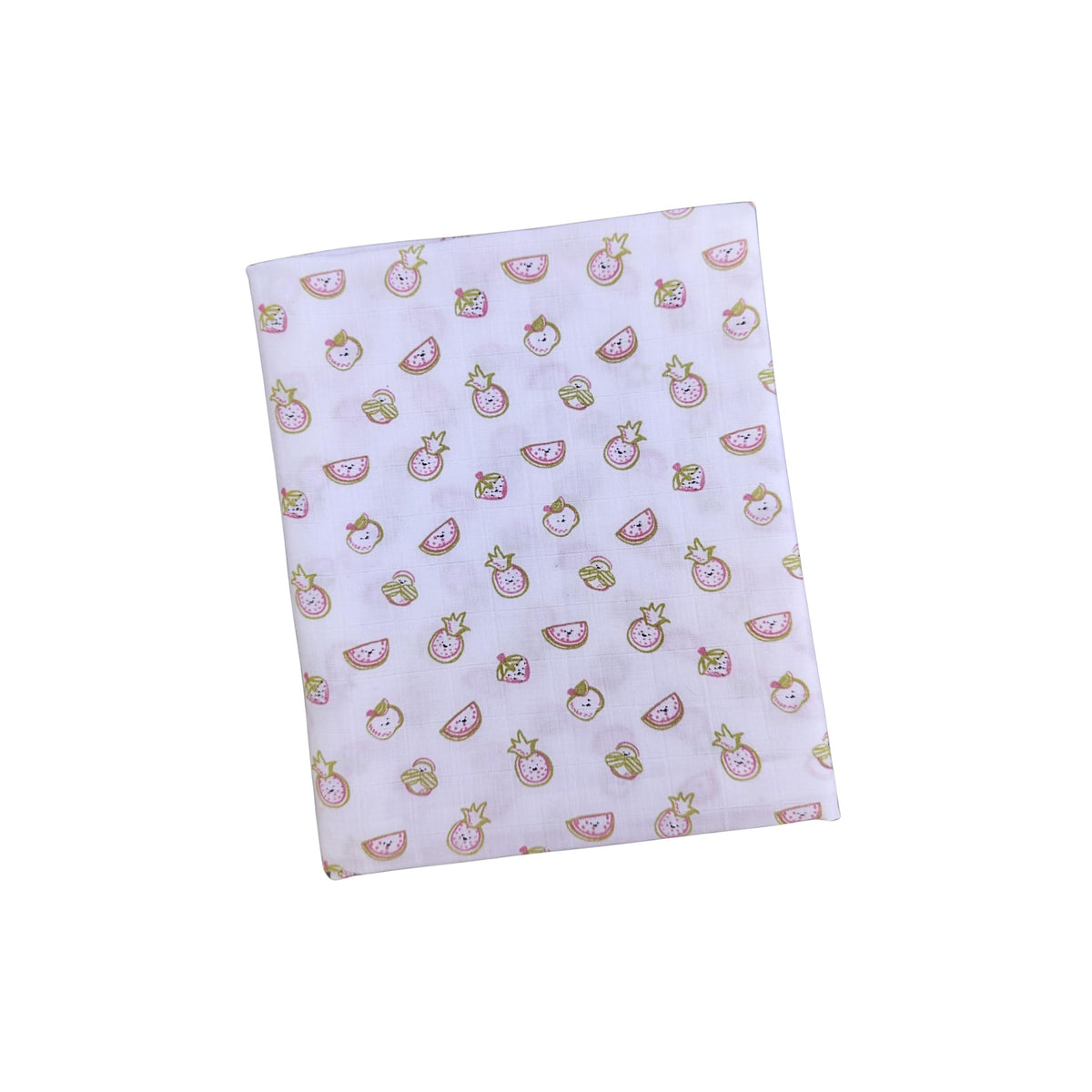 Junior Drive Infants Printed Muslin Swaddle (White  Pink)