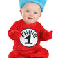 Elope Dr. Seuss Thing 1 & Thing 2 Infant Onesie Costume 3/6 Months