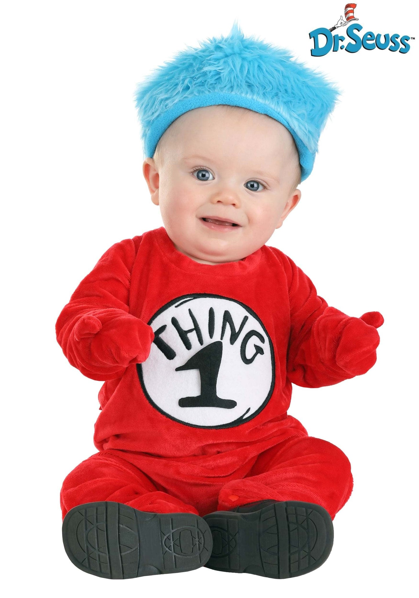 Elope Dr. Seuss Thing 1 & Thing 2 Infant Onesie Costume 3/6 Months