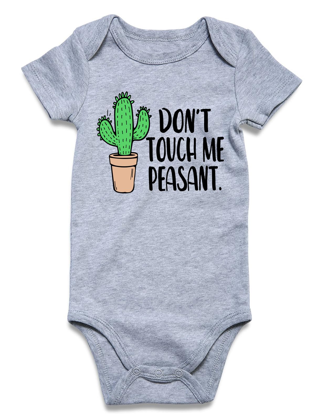 Unicomidea Toddler Rompers Baby Short Sleeve Infant Outfit Girls Bodysuit Letter Outfit Of Shit Don'T Touch Me Peasant,Funny Bab