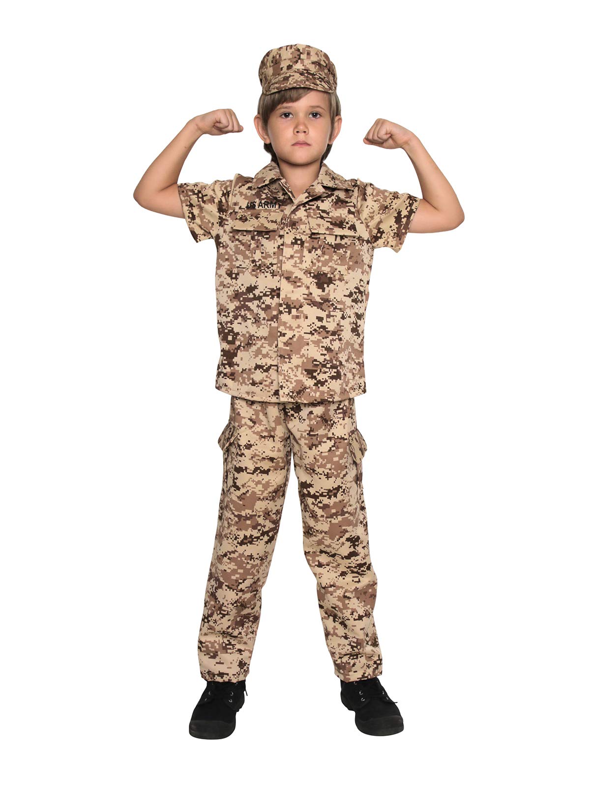 Jason Party Army Costume For Kids Soldier Costume Military Costumes For Boys-Sdesert-Xl