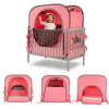 porayhut Pop up Baby Privacy Bed Tent,Sleeping Crib Tent Cover for Toddler,Blocks 90% Light with Monitor and Fan Pouch Design wi