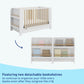 Graco Read-With-Me 4-In-1 Convertible Crib With Drawer (White With Driftwood) - Greenguard Gold Certified Converts To Toddler Be