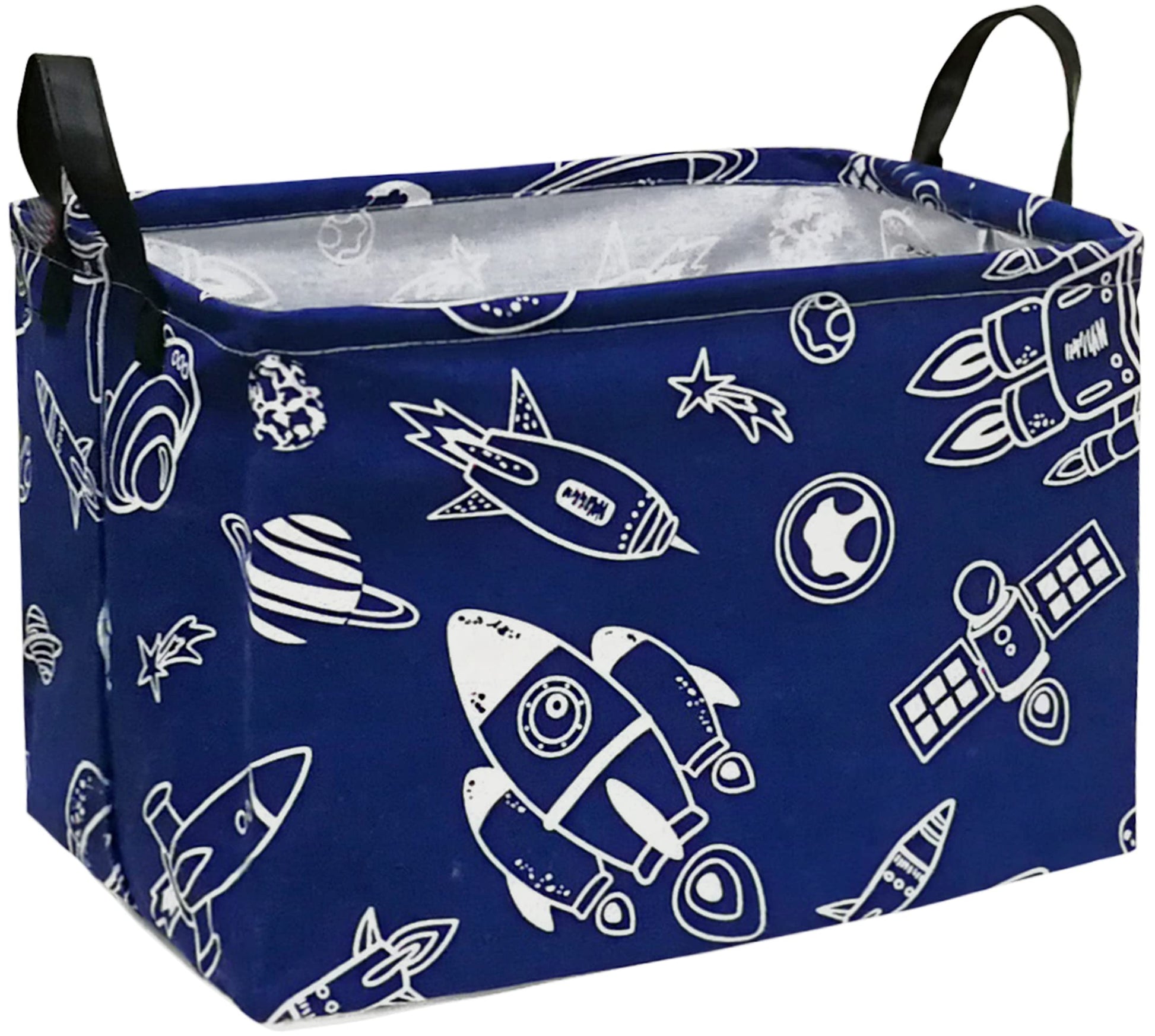 Duyiy Rectangle Foldable Canvas Laundry Basket, Waterproof Storage Basket For Dirty Cloth, Toys Nursery, Kids Clothes Gift Baske