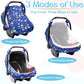 Car Seat Cover For Babies, Summer Cozy Cover, Privacy Carseat Canopy Protect Boys Girls, Breathable Comfortable, Dinosaur