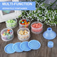 Accmor Formula Dispenser On The Go, 5 Layers Stackable Formula Container For Travel, Baby Milk Powder Kids Snack Container, Bpa
