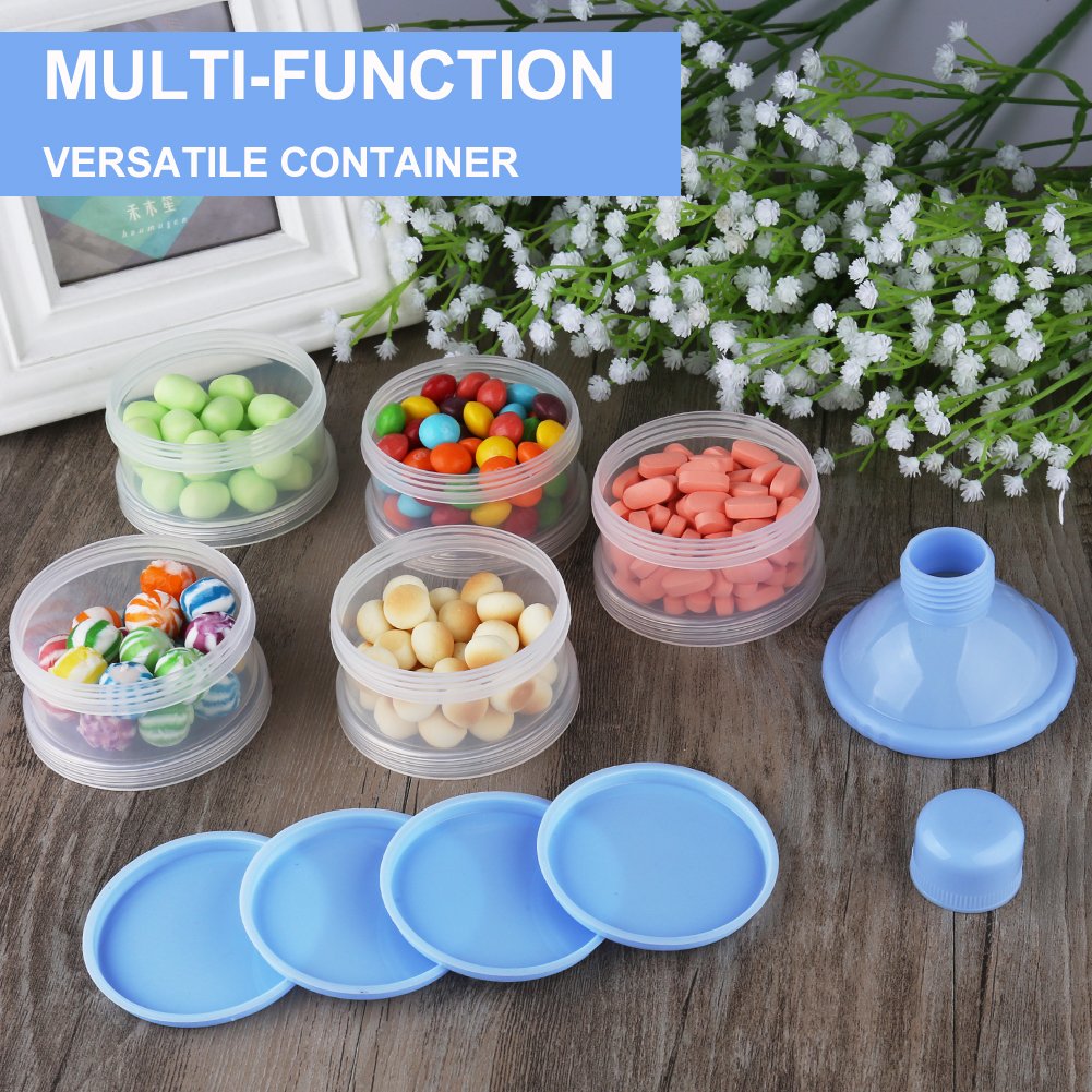 Accmor Formula Dispenser On The Go, 5 Layers Stackable Formula Container For Travel, Baby Milk Powder Kids Snack Container, Bpa