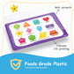 Nibaby Educational Placemats For Kids Reusable Wipeable - Toddler Placemats For Learning Alphabet Abc Color Number Shape - Kids
