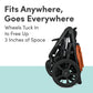 BOB Gear Wayfinder Jogging Stroller with Snack Tray, Independent Dual Suspension, Air-Filled Tires, and 75-Pound Weight Capacity